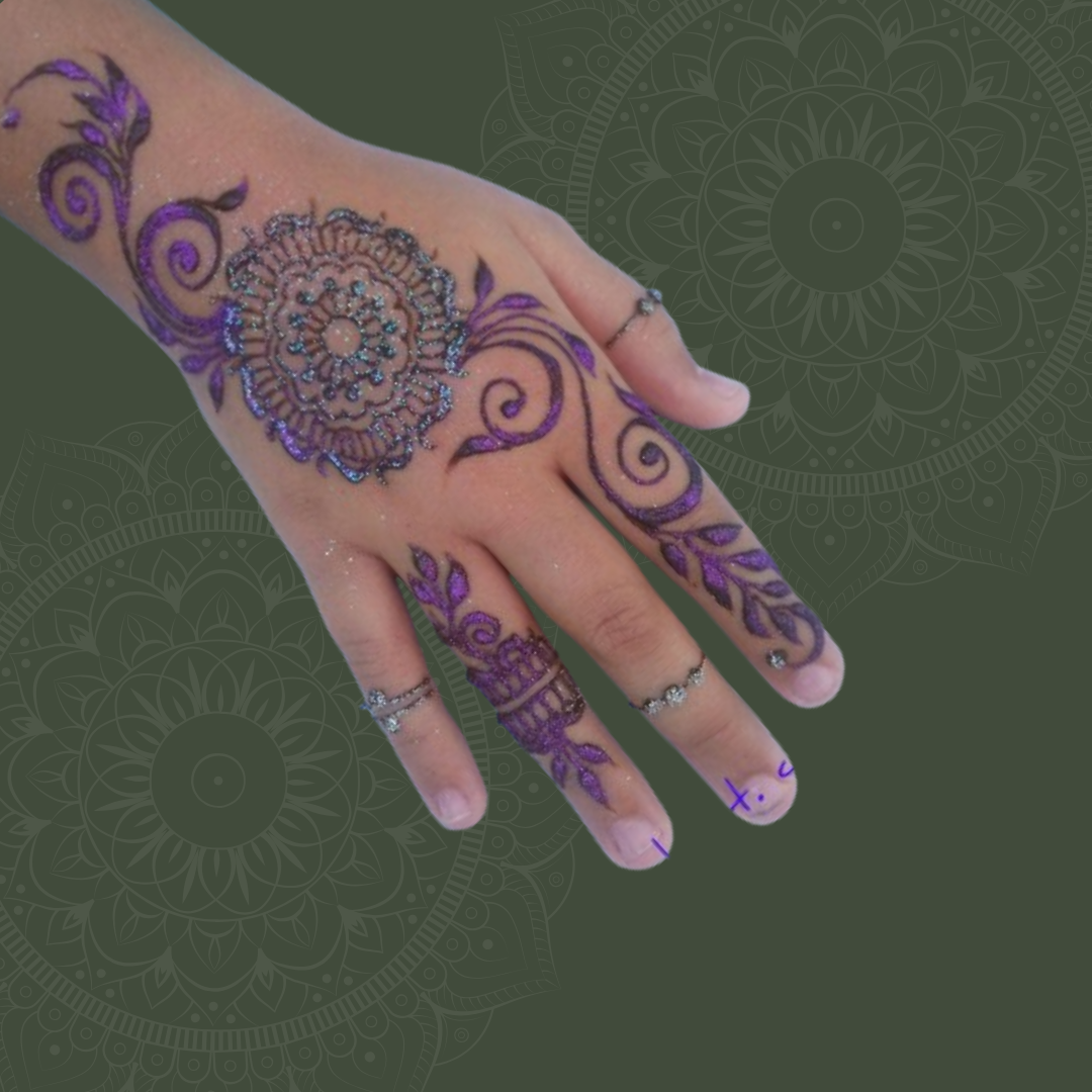 Sparkly Purple Glitter Design